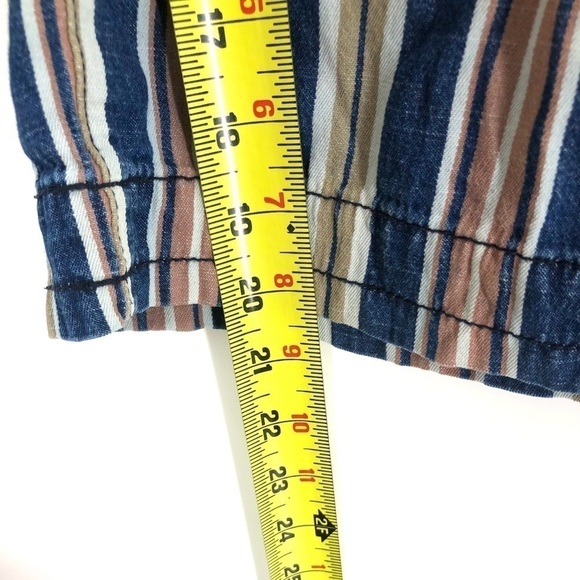 American Eagle Wide Leg Pants Womens 8 Short High Rise Palazzo Boho Y2K Beach - Picture 9 of 10